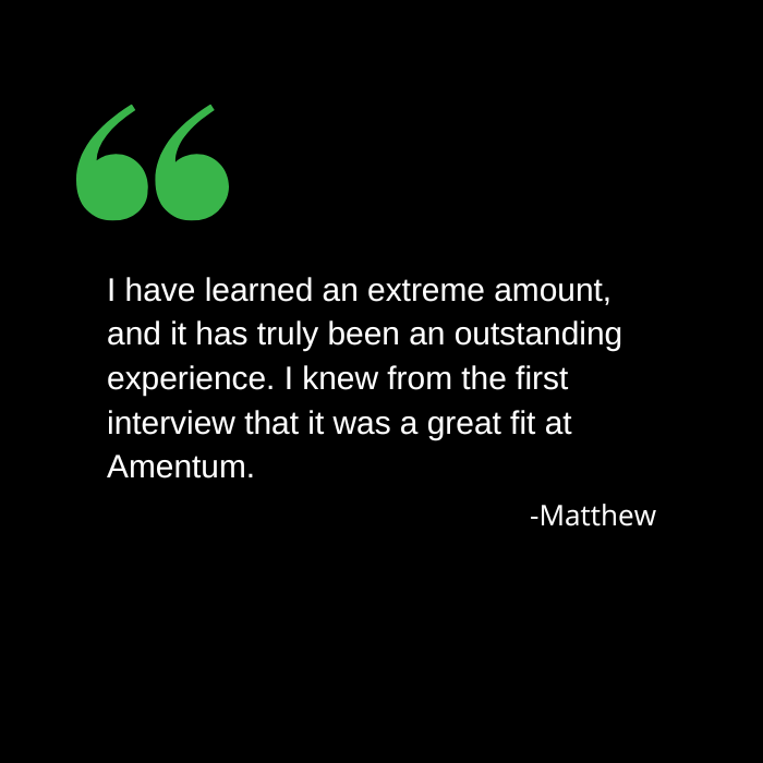 testimonial - matthew