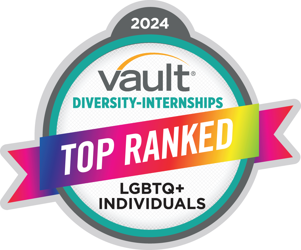 Vault 2024 Top Ranked Diversity-Internships LGBTQ+ Individuals