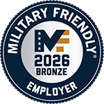 Military Friendly Employer: Bronze 2026