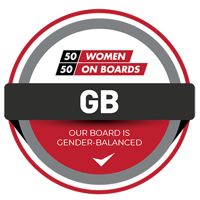 5050 Women on Boards: Our Board is Gender Balanced