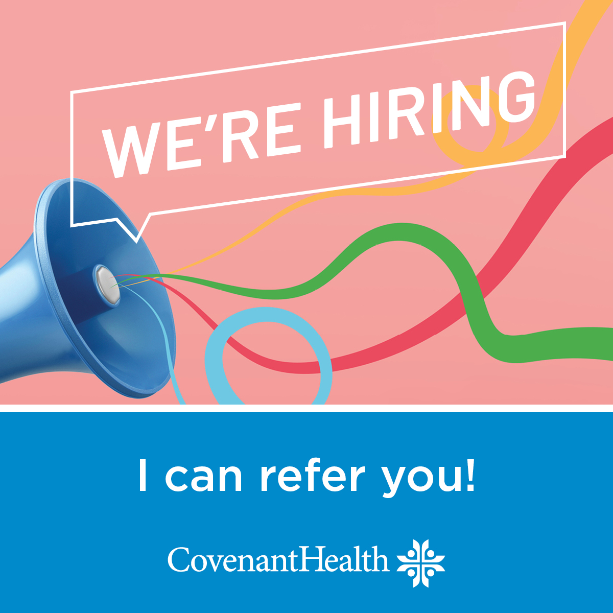 We're Hiring, I can refer you! COVENANT
