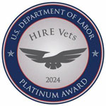 U.S. Department of Labor HireVets Platinum Award 2024